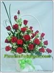 24 ROSES IN THE LOVELY BASKET.A SIMPLE WAY TO SAY " I love you "