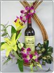 This combination of fruits and wine is a great way to say "Thanks" or just because. 